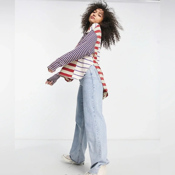 Free People Women's Stripey Prep Tee, Preppy Combo, small - We The Free - Picture 2 of 13